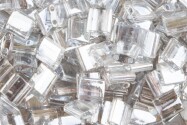 TL1881 Transparent Silver Gray Gold Luster 5x5x1,9mm Miyuki Tila Beads