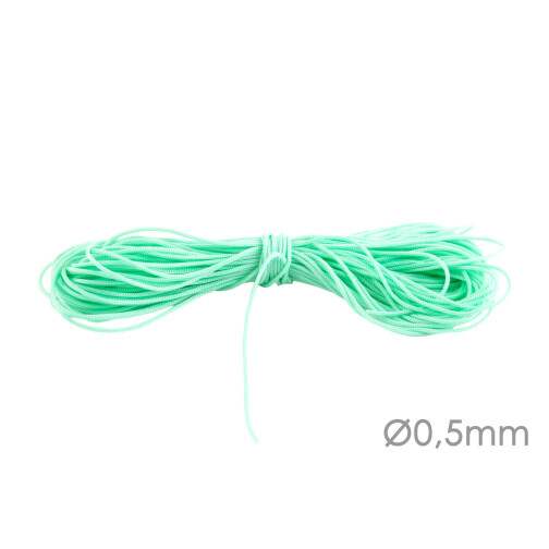 Macrame ribbon jewellery cord Ø0.5mm Pastel Mint