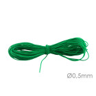 Cordón de poliéster con cinta de Macrame Ø0,5mm Verde