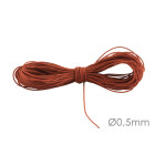 Macrame ribbon jewellery cord Ø0.5mm Caramel