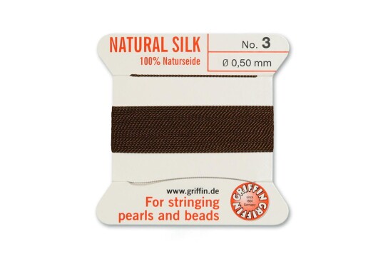 GRIFFIN Perlseide Braun, N° 3 0,50mm