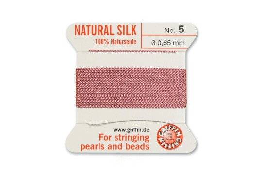 GRIFFIN pearl silk Dark Pink N°5 ø0.65mm