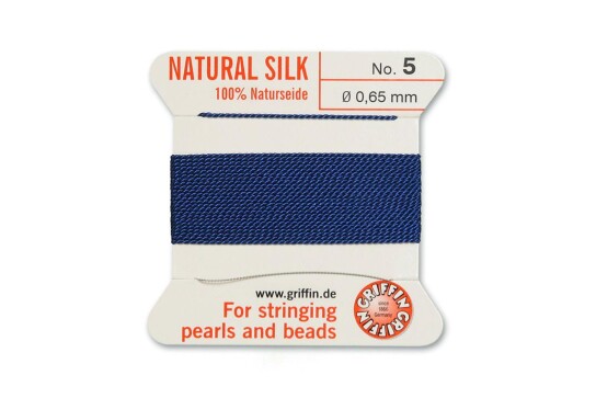 GRIFFIN pearl silk Dark Blue N°5 ø0.65mm