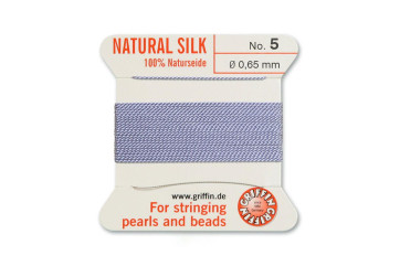 GRIFFIN soie pour perles Lilas N°5 ø0,65mm