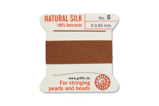 GRIFFIN seda de perlas Carnelian N°5 ø0,65mm