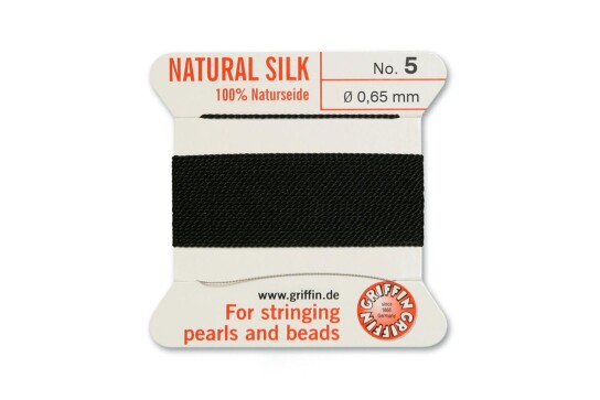 GRIFFIN pearl silk Black N°5 ø0.65mm
