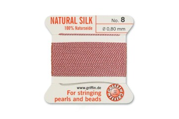 GRIFFIN pearl silk Dark Pink N°8 ø0.80mm