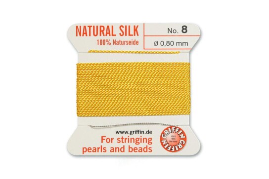 GRIFFIN pearl silk Light Yellow N°8 ø0.80mm