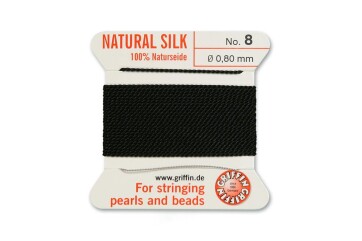 GRIFFIN pearl silk Black N°8 ø0.80mm