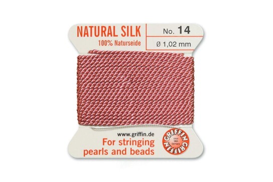 GRIFFIN pearl silk Dark Pink N°14 ø1.02mm