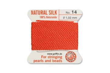 GRIFFIN pearl silk Coral Red N°14 ø1.02mm