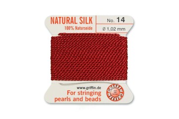 GRIFFIN pearl silk Garnet red N°14 ø1.02mm