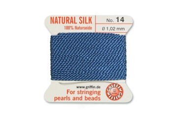 GRIFFIN pearl silk Blue N°14 ø1.02mm