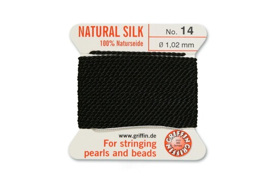 GRIFFIN pearl silk Black N°14 ø1.02mm