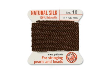 GRIFFIN pearl silk Brown N°16 ø1.05mm