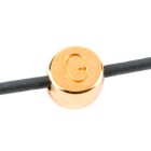 Letter Bead G gold 7mm gold plated