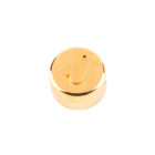 Buchstabenperle Buchstabe J gold 7mm 24K vergoldet