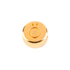 Cuenta letra Letra Ö oro 7mm chapado en oro 24K