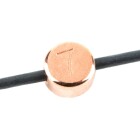 Perle Lettre Numéro 7 or rose 7mm plaqué or rose