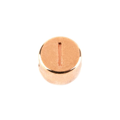 Letterkraal I roségoud 7mm 24K roségoud verguld