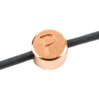 Letterkraal Letter P roségoud 7mm 24K roségoud verguld