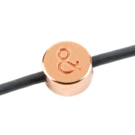 Letterkraal Tekens & roségoud 7mm 24K...