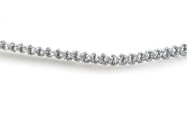 Metallic Macrame ribbon jewelry cord Ø0.5mm Silver