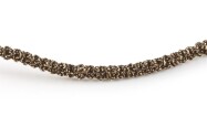 Métallique Ruban Macramé cordon décoratif Ø0,5mm Cappuchino