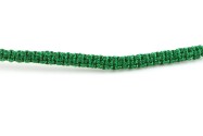 Metallic Macrame ribbon jewelry cord Ø0.5mm Green