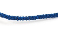 Cordoncino macramè metallizzato cordoncino gioielli Ø0,5mm Blu
