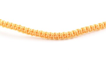 Metallic Macrame ribbon jewelry cord Ø0.5mm Apricot