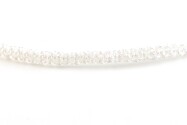 Cordón de joyería de cinta de Macrame metálico Ø0.5mm Blanco