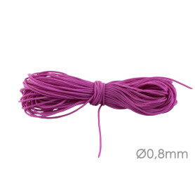 Macrame ribbon polyester cord Ø0.8mm Pink Parfait