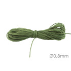 Cordón de poliéster con cinta de Macrame Ø0.8mm Fern Verde