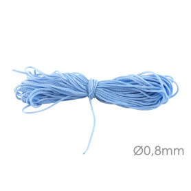 Ruban Macramé cordon polyester Ø0.8mm Bleu...