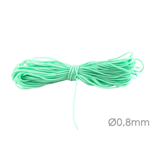 Macrame ribbon polyester cord Ø0.8mm Light Green