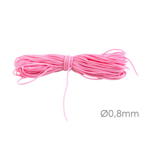 Nastro Macrame in poliestere corda Ø0.8mm Rosa