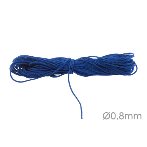 Macrame ribbon polyester cord Ø0.8mm Navy Blue