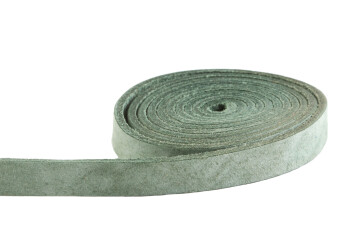 Cinturino in pelle piatta Verde prato 10x2mm