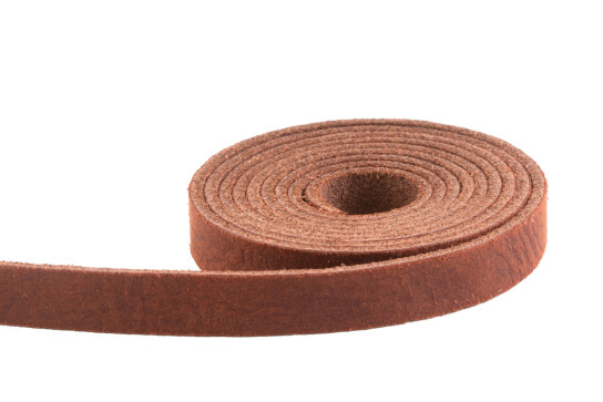 Flat leather strap Vintage Chestnut Brown 10x2mm