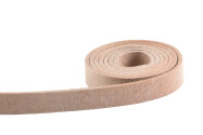 Flat leather strap Beige 10x2mm