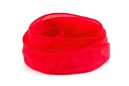 Handmade Habotai silk ribbon Poppy Red 20mm wide