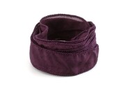 Handmade Habotai silk ribbon Blackberry 20mm wide
