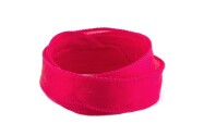 Handgefertigtes Crêpe Satin Seidenband Ruby 20mm breit