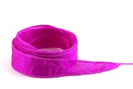 Handmade Crêpe Satin silk ribbon Pink Parfait 20mm wide