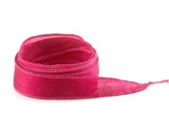 Handmade Crêpe Satin silk ribbon Hibiscus 20mm wide
