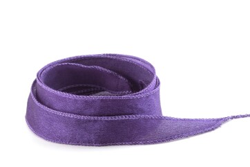 Handmade Crêpe Satin silk ribbon Violet Purple 20mm...