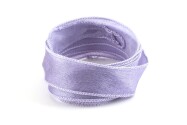 Cinta de seda Crêpe Satin hecha a mano Smoky Mauve 20mm de ancho