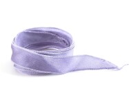 Handmade Crêpe Satin silk ribbon Smoky Mauve 20mm wide