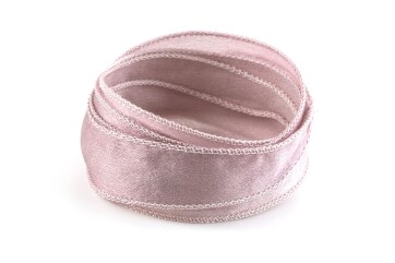 Handmade Crêpe Satin silk ribbon Victorian Mauve...